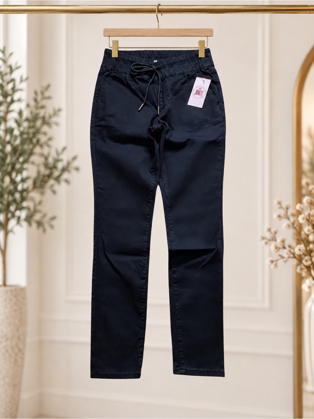 Juicy Couture Easy Skinny Black Rinse Pull On Pants Size 10 NWT